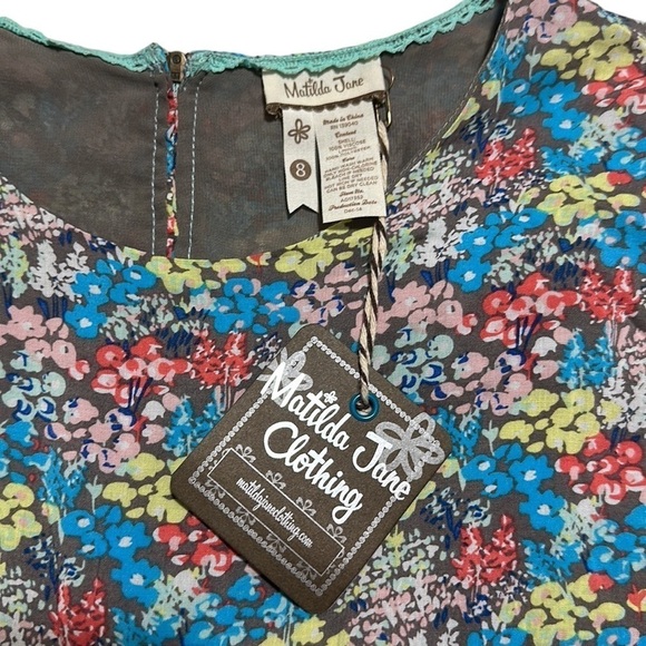 Matilda Jane Hello Lovely Blue Multicolor
FloralFlare Sleeveless Dress Sz 8 NWT - Picture 8 of 13